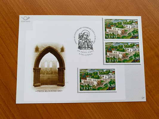 Estonian postcard - Postal stationery - 600TH ANNIVERSARY OF THE PIRITA CONVENT - Philately info card - 2007