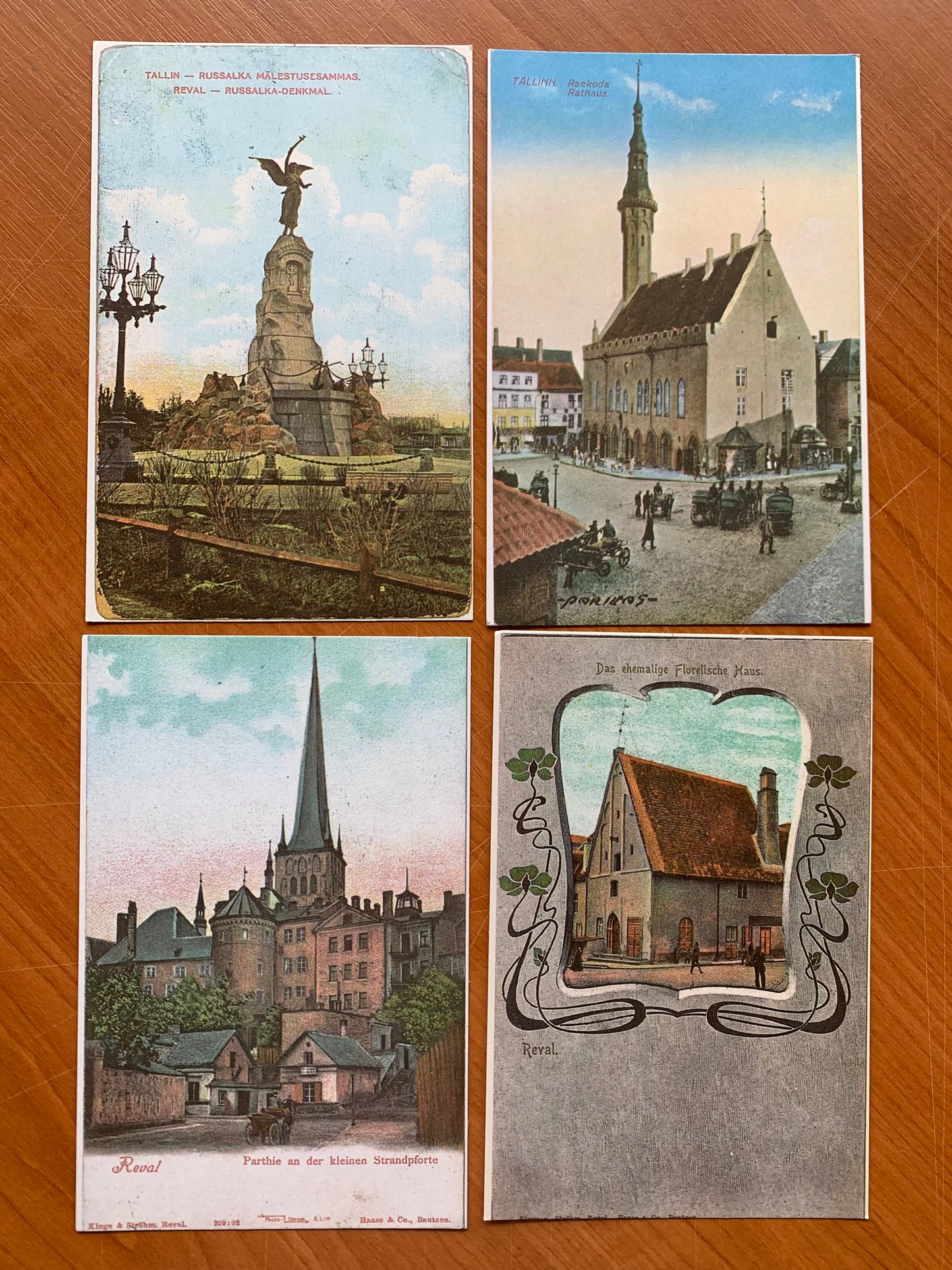 Set of 16 postcards - Estonian places - 1900-1939 - Reproduction from old postcards - unused