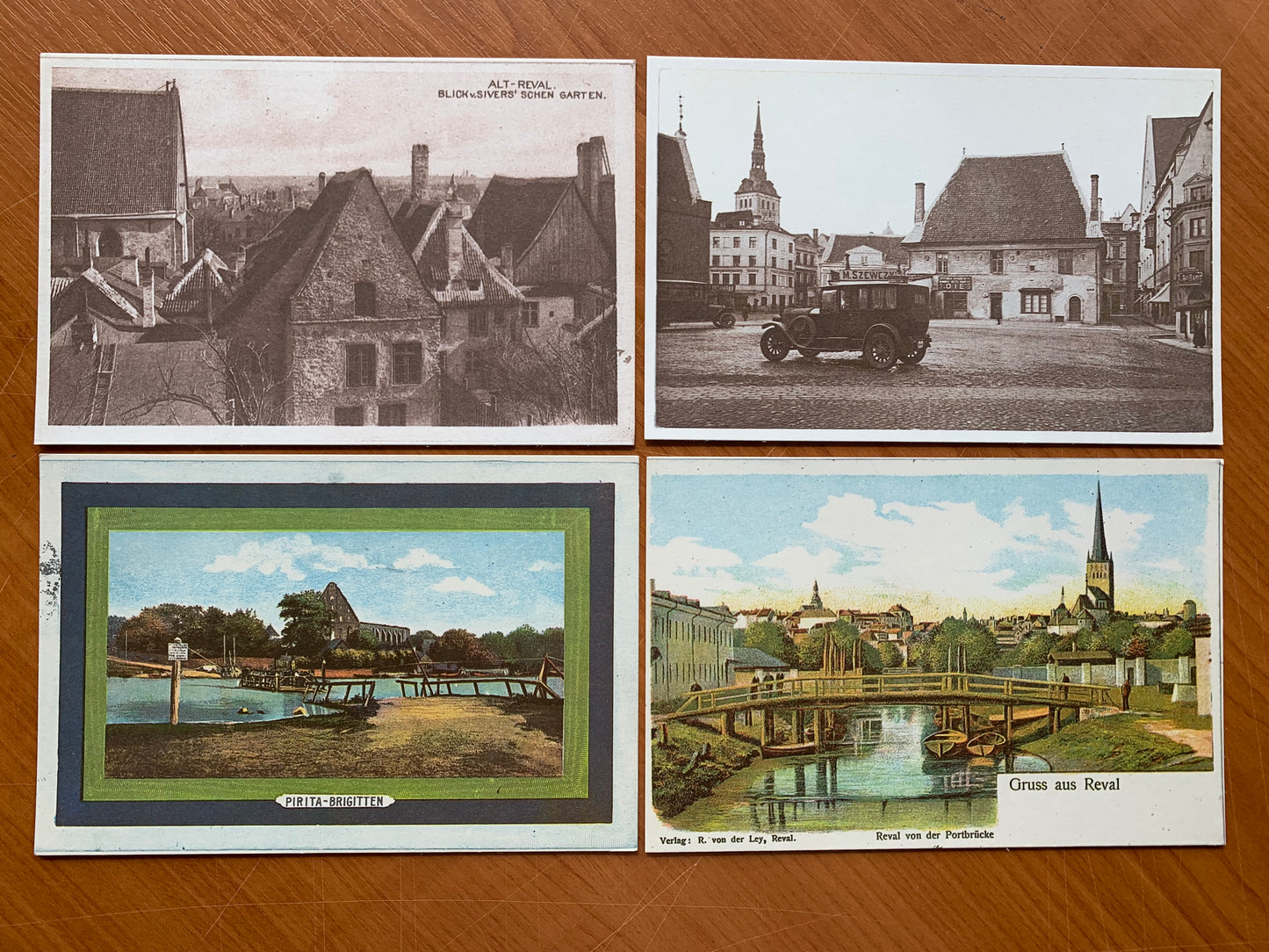 Set of 16 postcards - Estonian places - 1900-1939 - Reproduction from old postcards - unused