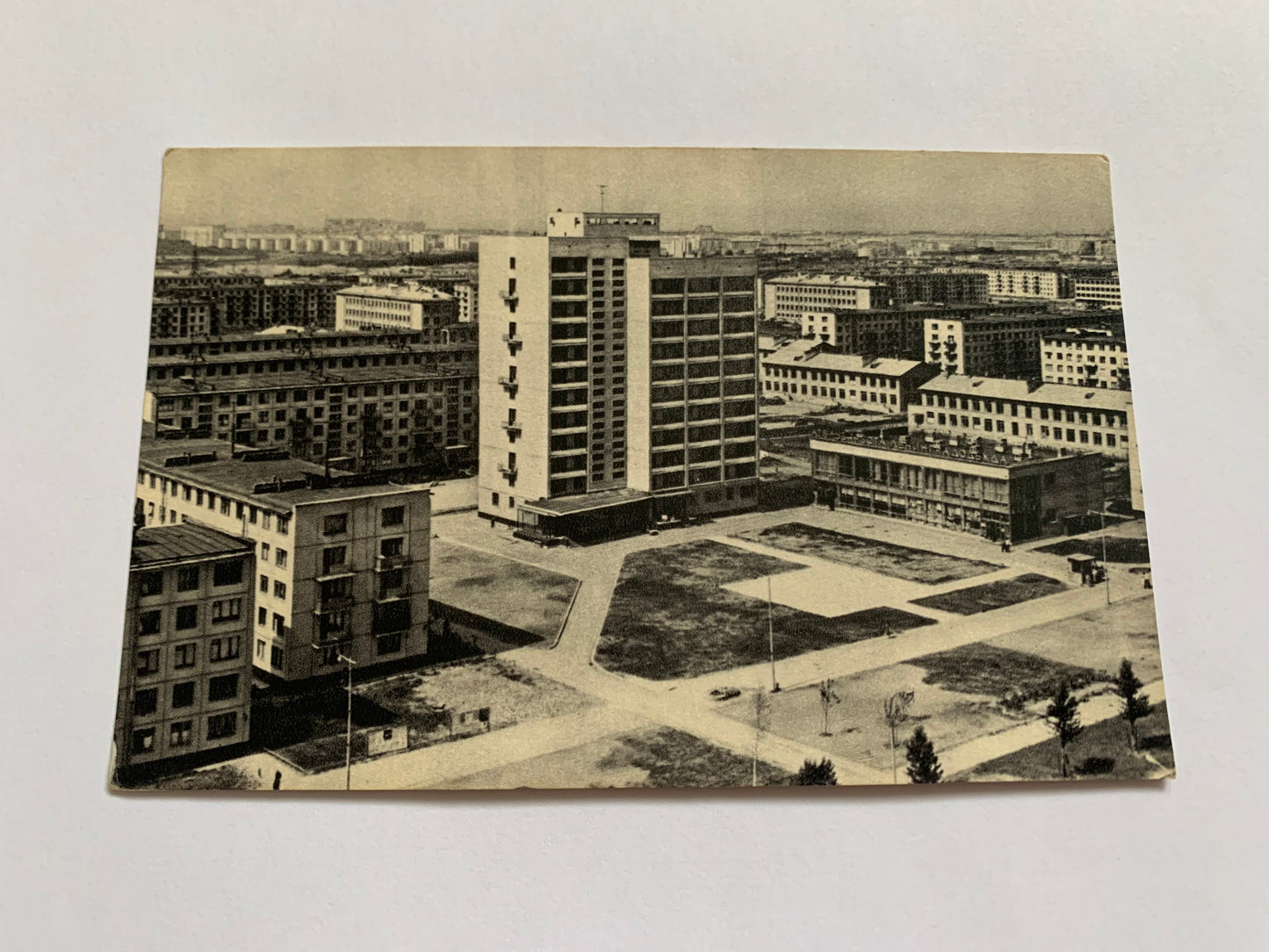 Soviet-time postcard for collecting - Leningrad view card - Novoizmaylovsky Prospekt - 1968 - postally unused