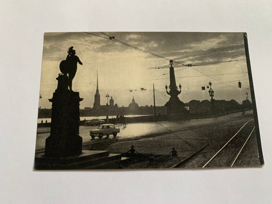 Soviet-time postcard for collecting - Leningrad view card - Monument to A. V. Suvorov - 1968 - postally unused