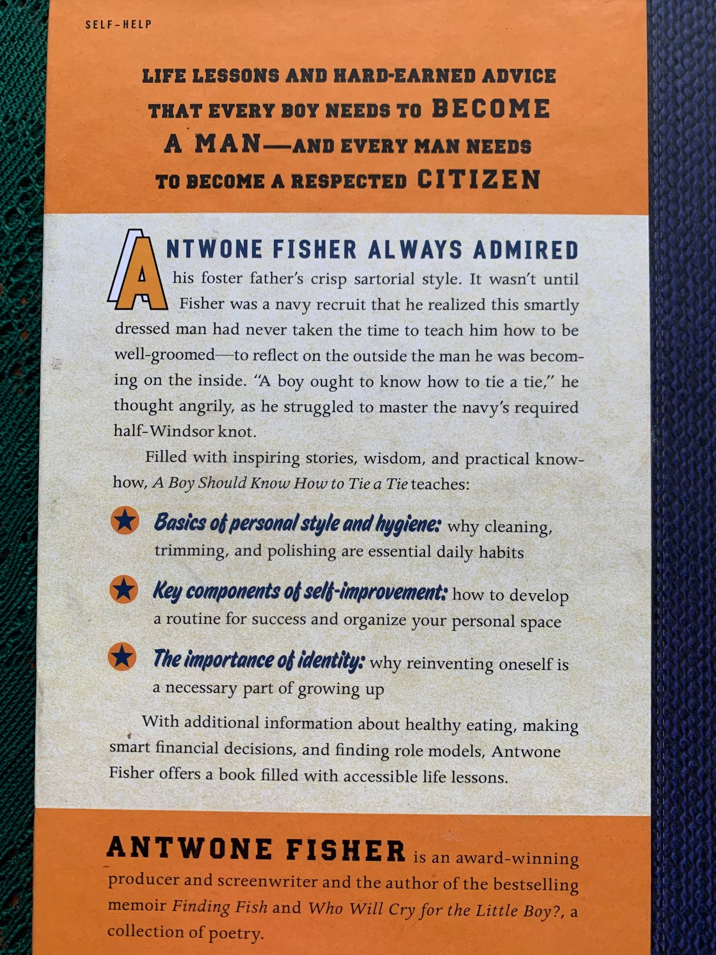 Great gift idea! Vintage book - A BOY SHOULD KNOW HOW TO TIE A TIE AND OTHER LESSONS FOR SUCCEEDING IN LIFE - ANTWONE FISHER