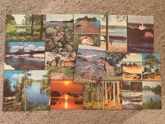 Soviet-time postcard set for collecting - Lahemaa National Park in Estonia - 1978 - unused 15 postcards