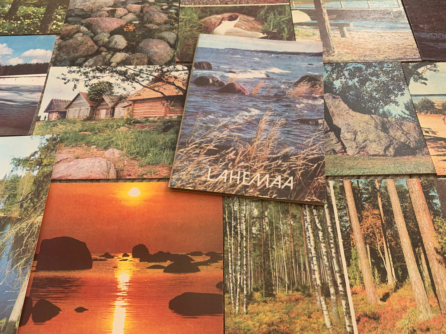 Soviet-time postcard set for collecting - Lahemaa National Park in Estonia - 1978 - unused 15 postcards