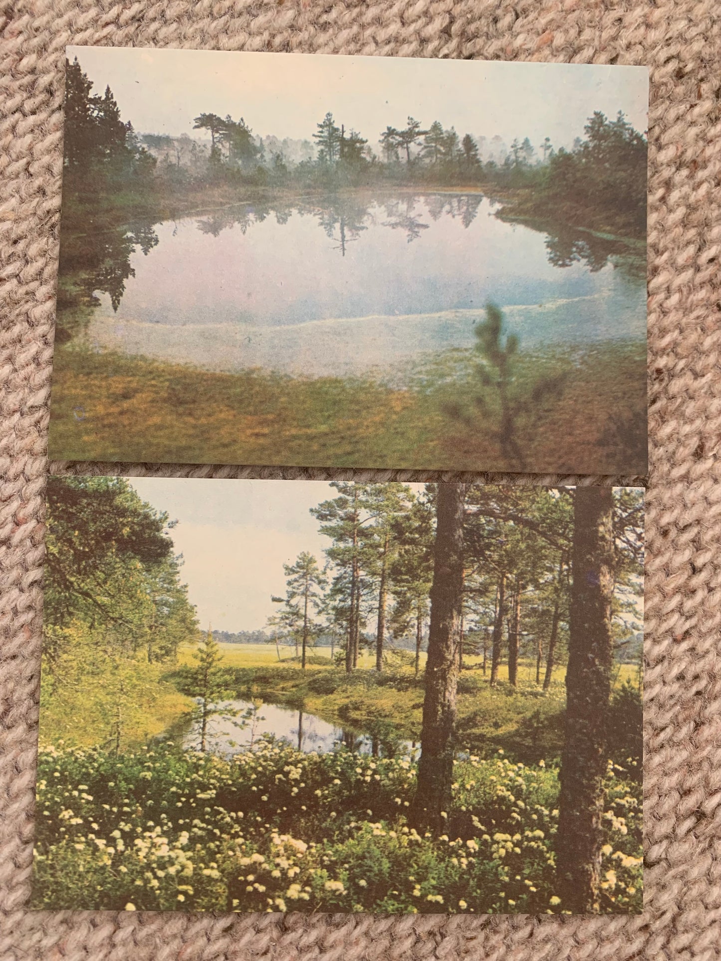 Soviet-time postcard set for collecting - Lahemaa National Park in Estonia - 1978 - unused 15 postcards