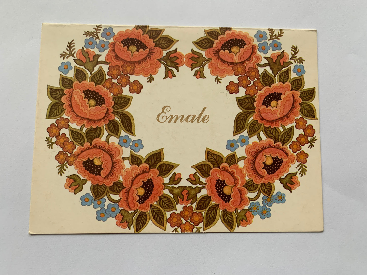 Estonian art postcard - Artist Viive Noor - FOR MOTHER - Flowers - 1988 - unused