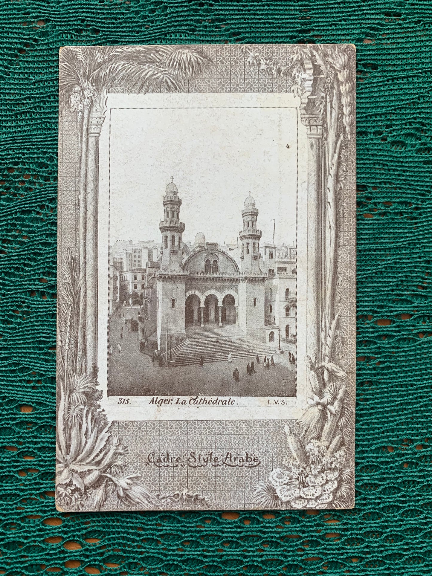 Old postcards - Antique postcards - Cadre Style Arabe - Cathedral - Algeria - early 1900's - Unused