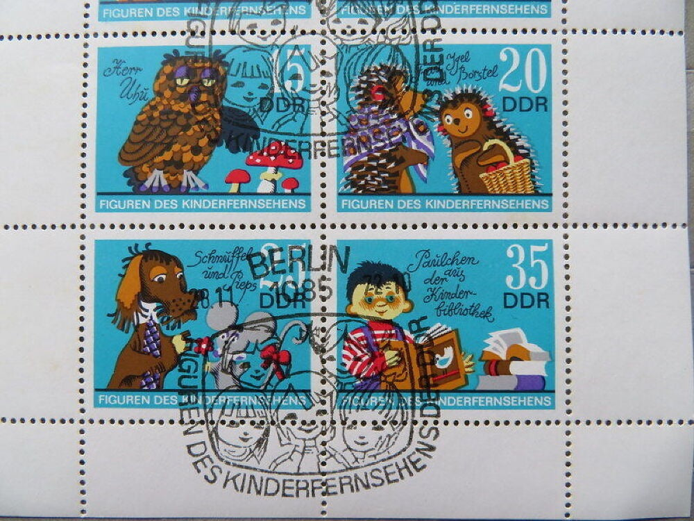 DDR / GDR / East German vintage postage stamps - CHILDREN'S TELEVISION/FAIRY TALE CHARACTERS - Issued in 1972