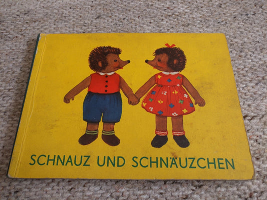 Vintage DDR / GDR children's book "Schnauz und Schnäuzchen" 1950s. Herbert Schulze buch. Illustrations by Anneliese Hinze. Retro German book.