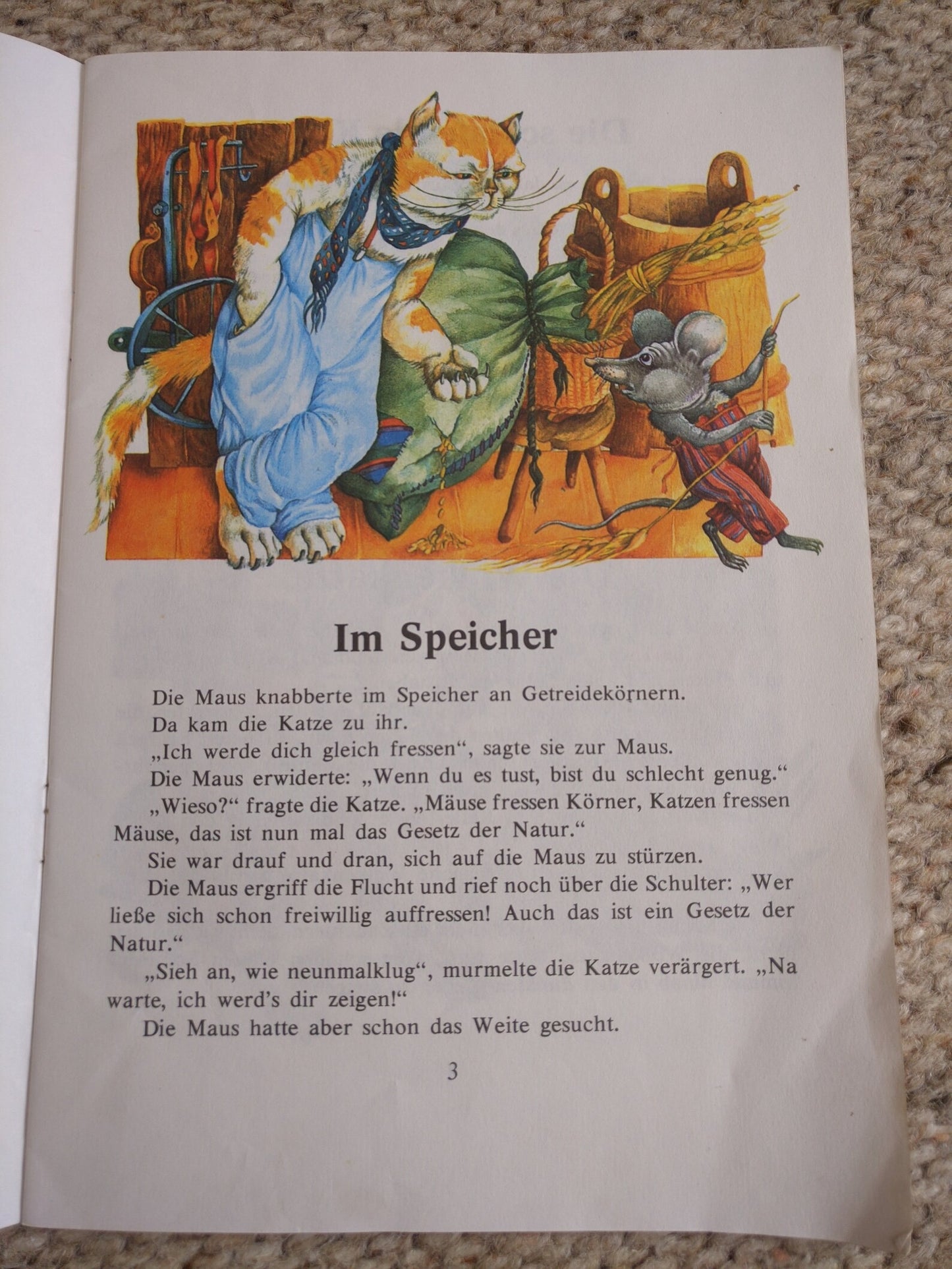 Vintage Estonian children's book in German - Cats and Mice (Katz und Maus) by Eno Raud - Lots of short stories with lovely cat illustrations - 1990