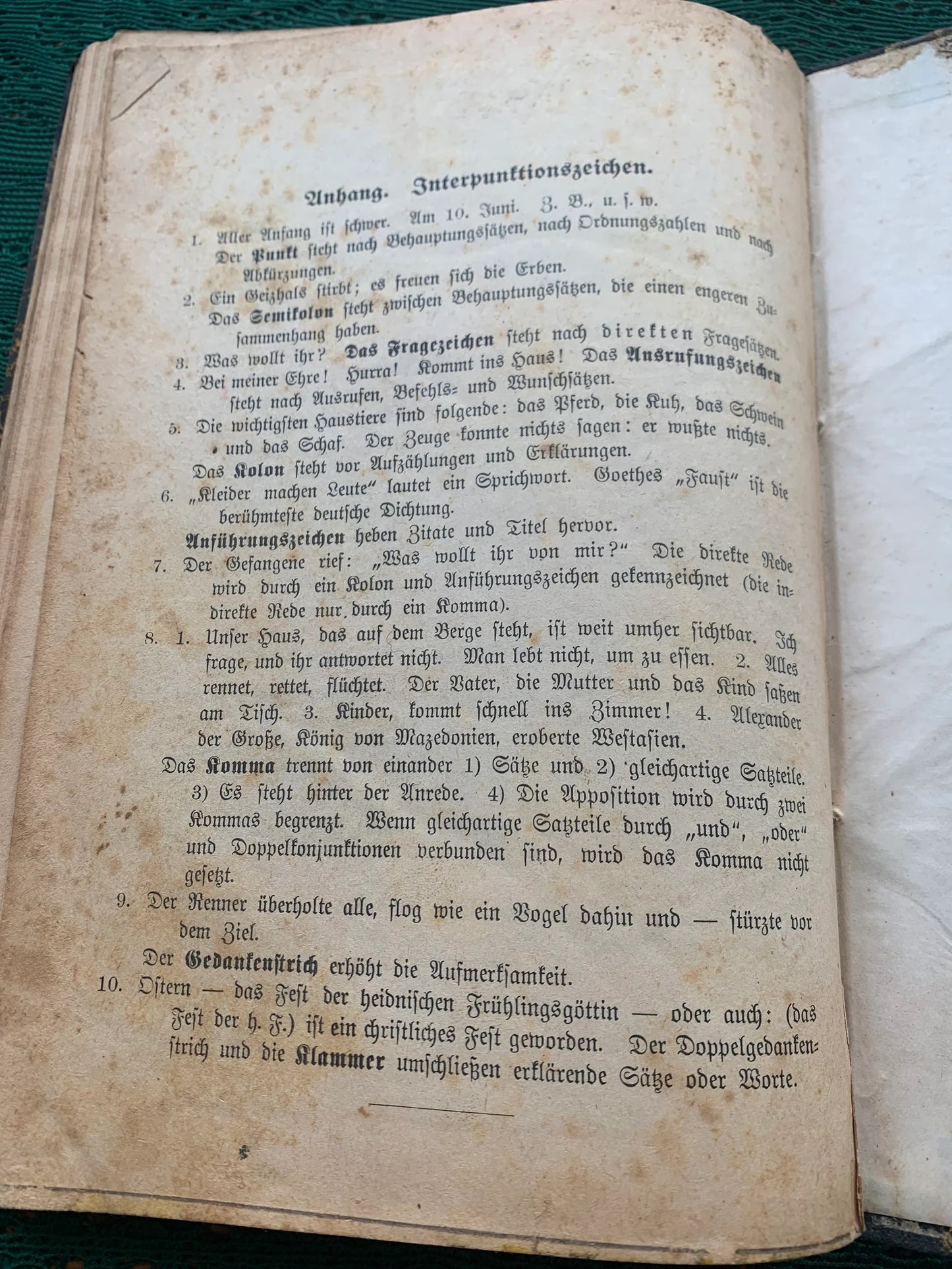 Antique Book from 1924 in German - Sprachlehre des Deutichen als fremdiprache - collectible book