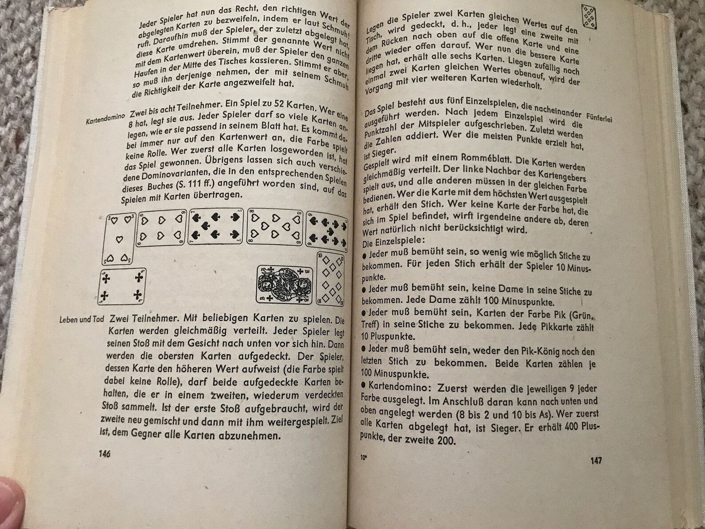 Vintage book in German - "Was spielen wir?" - "What are we playing?" - Board games for entertainment - Printed in DDR / GDR - 1963