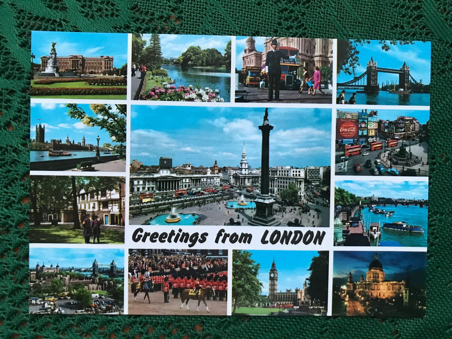 Set of 5 LONDON England postcards from 2000s - Collectible UK Postcrossing viewcards